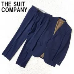 ザスーツカンパニー パンツスーツ 紺色 ウール 170-6Drop B3760