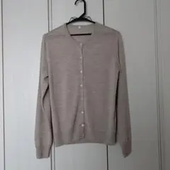 無印良品　ベージュ 薄手カーディガン 長袖 Lサイズ