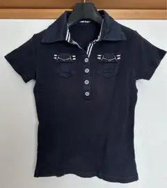 レディースポロシャツ 紺 L