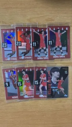 日本代表 バレーボール選手カードセット
