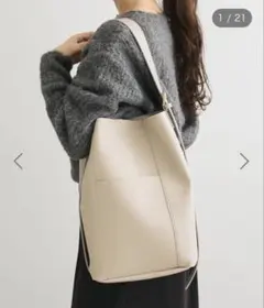 【新品未使用】KOSSORECO軽量合皮ポーチ付ショルダーのサムネイル