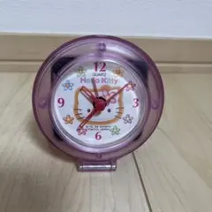 平成レトロ　ハローキティ 置時計 アラーム機能付き