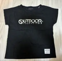 OUTDOOR PRODUCTS Tシャツ ブラック 迷彩ロゴのサムネイル