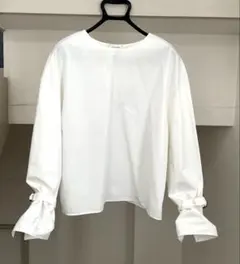 【美品】LEMAIRE ルメール ロング ボウタイ ブラウス　長袖　リボン 美品】LEMAIRE ルメール ロング ボウタイ ブラウス 長袖 リボン - メルカリ