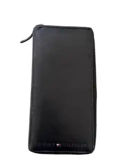 中古☆TOMMY HILFIGERトミーヒルフィガー 長財布 ラウンドファスナー