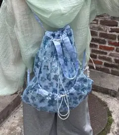 sumi style ジャガード 花柄 リボン 2way タッセル バッグ | Mercari