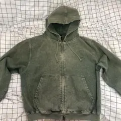 VINTAGE グリーンフェード ジップパーカー XL 雰囲気系 - メルカリ