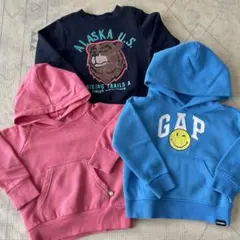 キッズ　パーカー　3点セット