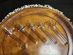 【珍品】手作りガラスの箸置き 5個入り/フラワーベース型〜送料無料〜