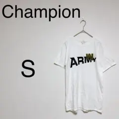 チャンピオン メンズ Tシャツ クルーネック ロゴ シンプル 部屋着 ホワイトS