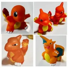 ポケモンキッズ　ヒトカゲ・リザード・リザードン ポケモンキッズ 指人形 ヒトカゲ リザード リザードン 進化6体セット