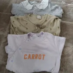 ベビーロンパース 50 60 70 女の子 半袖