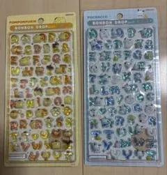 【正規品】ボンボンドロップシール もじボンボン ぽちゃことポムポムプリンセット