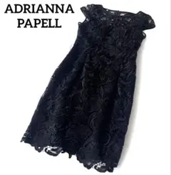 ADRIANNA PAPELL 総レース ブラック ワンピースのサムネイル