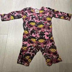 ヒスミニ ロンパース カバーオール ピンク