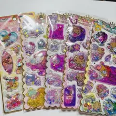 キラキラウォーターinシール　サンリオ　キティ　マイメロ　クロミ　ウサハナ