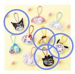 サンリオキャラクターズ　パッケージチャーム　ばつ丸　クロミ　ポムポム　ポチャッコ