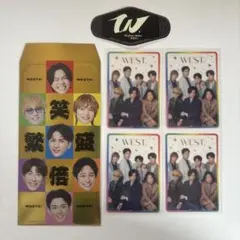 WEST. 男前カード 笑倍繁盛袋 ステッカー
