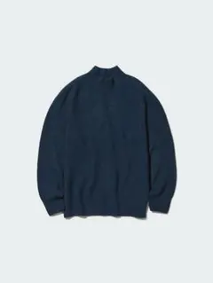 【ユニクロ】3Dスフレヤーンモックネックセーター（長袖）UNIQLO