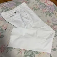 極美品W86-88cmHUGO BOSS/快適ストレッチ/5Pテーパードパンツ