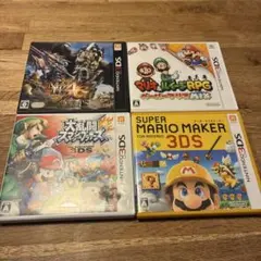 ニンテンドー3DS ゲームソフトまとめ売り4本セット