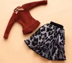 トップスとロングスカートのセット♡リカちゃん・バービーちゃん・お人形さん用