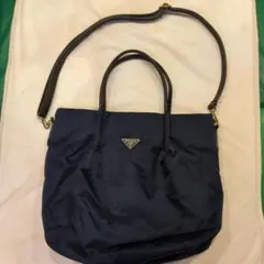 プラダ ネイビー トートバッグ