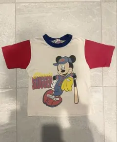 【希少/90s】ディズニー公式 ミッキーマウス ヴィンテージTシャツ 110cm