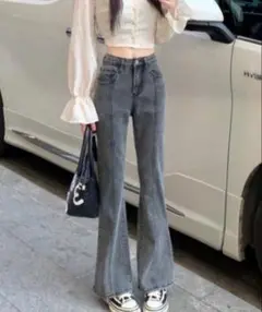 REBALANCE フレアデニムパンツ　タグ付き