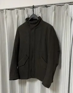 スタンドカラージャケット ダークグリーン