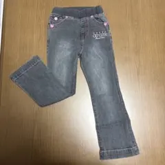 120cm★デニム刺繍パンツ