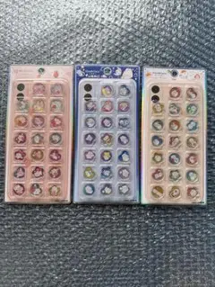 おはじきシール 3枚セット　シマエナガ　ふあみい　しゅがのん