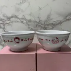 ハローキティ・マイメロディ・ウサハナ ラーメン丼ぶり+れんげ - メルカリ
