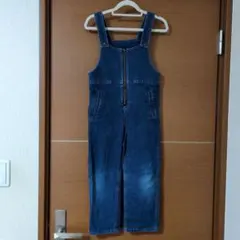 デニムオーバーオール ダークブルー120