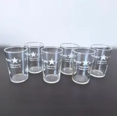 【昭和レトロ】サッポロビール　リボンシトロン　リボンジュース　グラス　6個