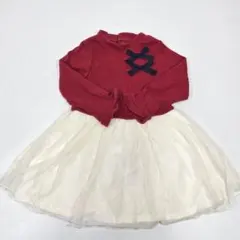 【美品】 petit main ワンピース 90cm