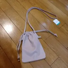 新品未使用　ショルダー　ポシェット　　巾着　巾着ショルダー　お出かけ　デート