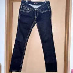 スキニーデニム ダークブルー