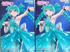 初音ミク Clearluxe - EmeraldGem -フィギュア 2個セット