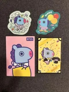 bts bt21 マン　mang ホソク　jhope トレカ　シール　ステッカー