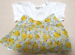 la poche biscuit 花柄 トップス 90サイズ