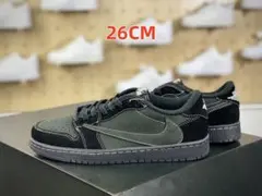 26CMナイキ×トラヴィススコット×フラグメント エアジョーダン1ロー