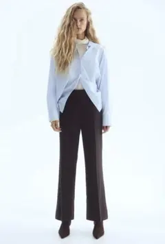 H&M ストレートパンツ ブラック 新品タグ付き