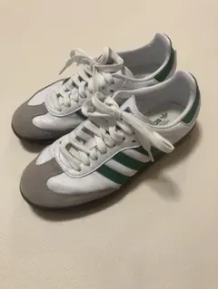 adidas Samba ホワイト/グリーン スニーカー