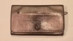 イルビゾンテ プラチナゴールド ミディアムウォレット 折り財布 革 財布