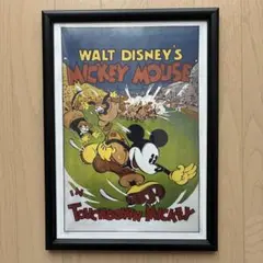 ディズニー ミッキー ヴィンテージ ポスター 60s 70s 1960's DISNEY ミッキー パロディ ブラックライトポスター