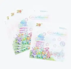 ダッフィーフレンズ20周年記念 カラフルハピネス買い物袋L