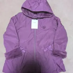 BeBe パープル ダウンコート 150cm