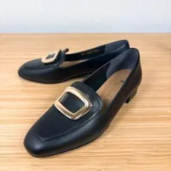 【未使用】DIANA ローファー バックル マニッシュ 金具 スクエア 22cm