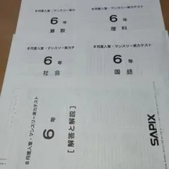 2026年最新】サピックス 6年 テストの人気アイテム - メルカリ